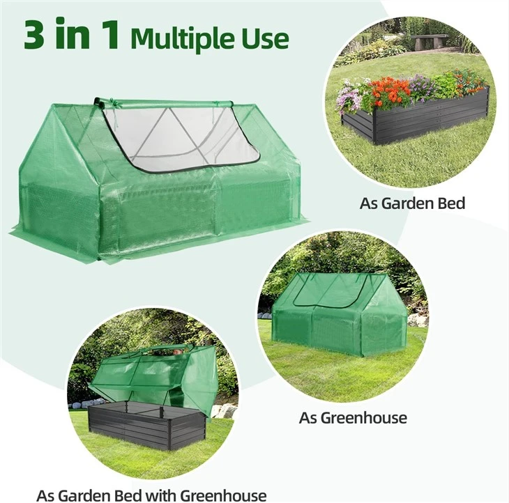 Galvanized Raised Garden Bed With Cover